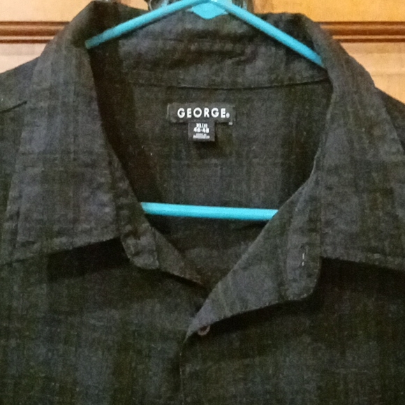 George Other - George men's button up long sleeve